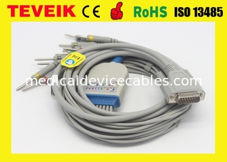 Edan-EKG Kabel, Verschluss, Anschlussleitungselektrode Stiftes 10 DBs 15, Kanal ECG-EKG 12