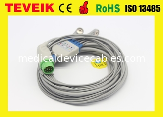 Shenzhen-Fabrik medizinisches Kabel Kontron 7135B Runden-12pin TPU ECG für Patientenmonitor